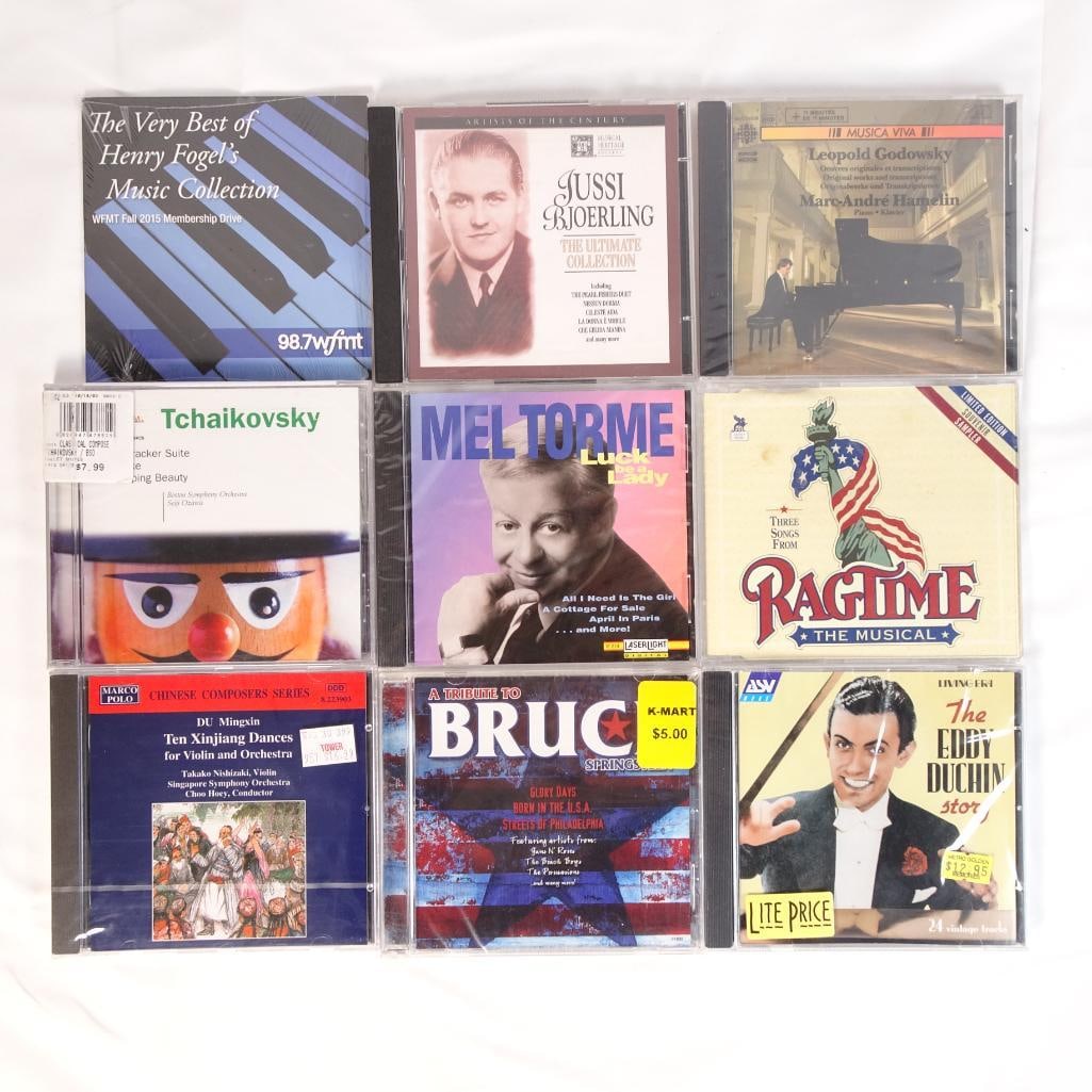 Lot of 9 CDs Classical, Jazz & Broadway Mix (Tchaikovsky, Mel Torme, Ragtime) (1 of 2)