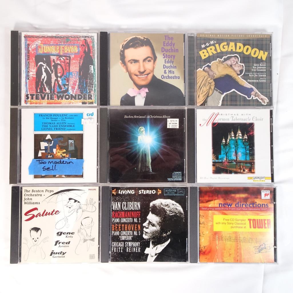 Lot of 9 CDs Classical, Soundtracks & Vocal Mix (Barbra Streisand, Rachmaninoff, Broadway) (1 of 2)