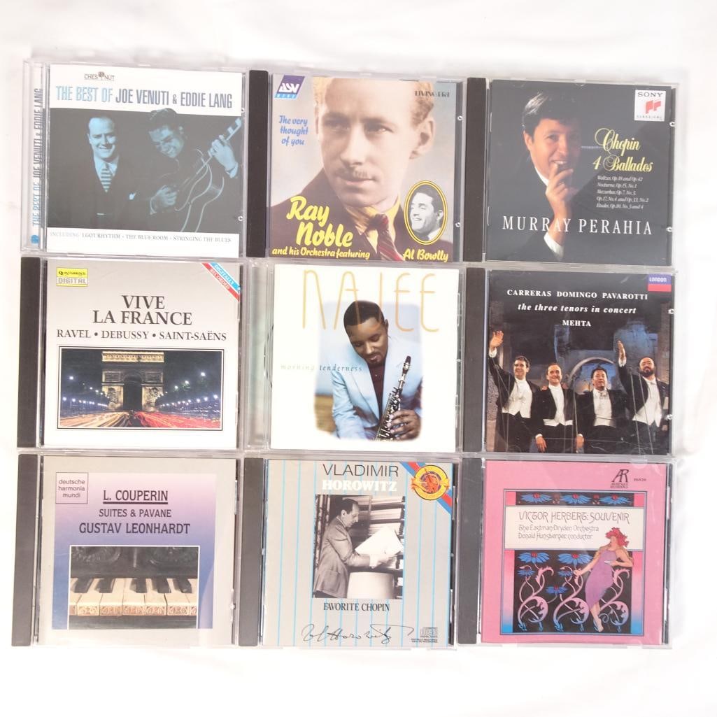 Lot of 9 Music CDs Classical Chopin Horowitz Murray Perahia Najee Three Tenors + More (1 of 2)