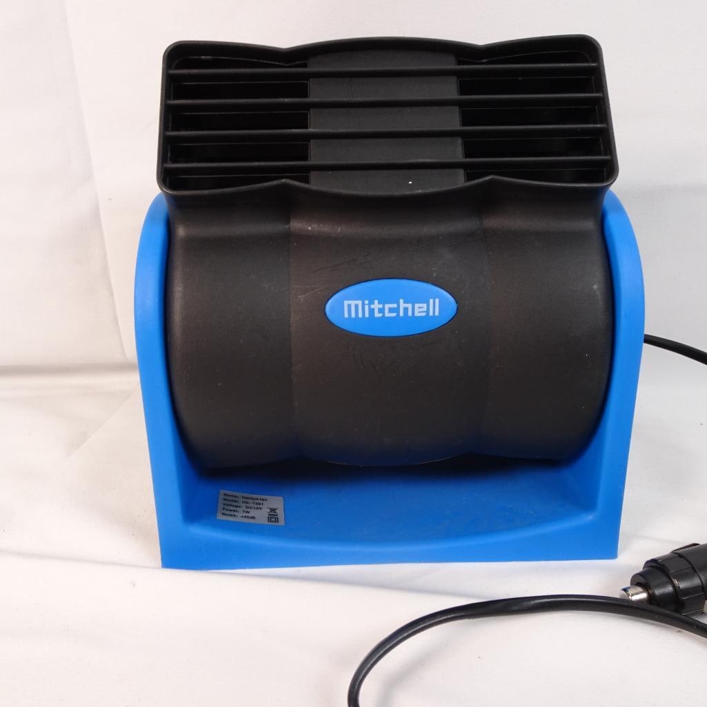 Mitchell 12V Vehicle Fan HX-T301 Car Truck Cigarette Lighter Cooling Fan Adjustable (1 of 6)