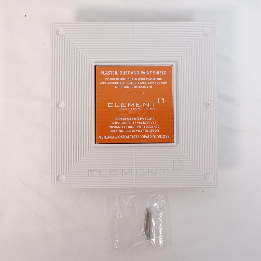Lot of Element Tech Lighting Plaster Dust & Paint Shields Recessed Light Covers (1 of 6)