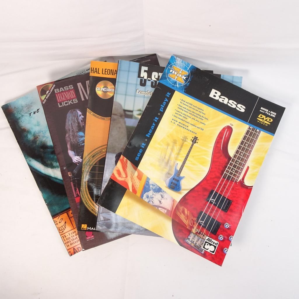 Lot Guitar & Bass Instruction Books (1 of 14)