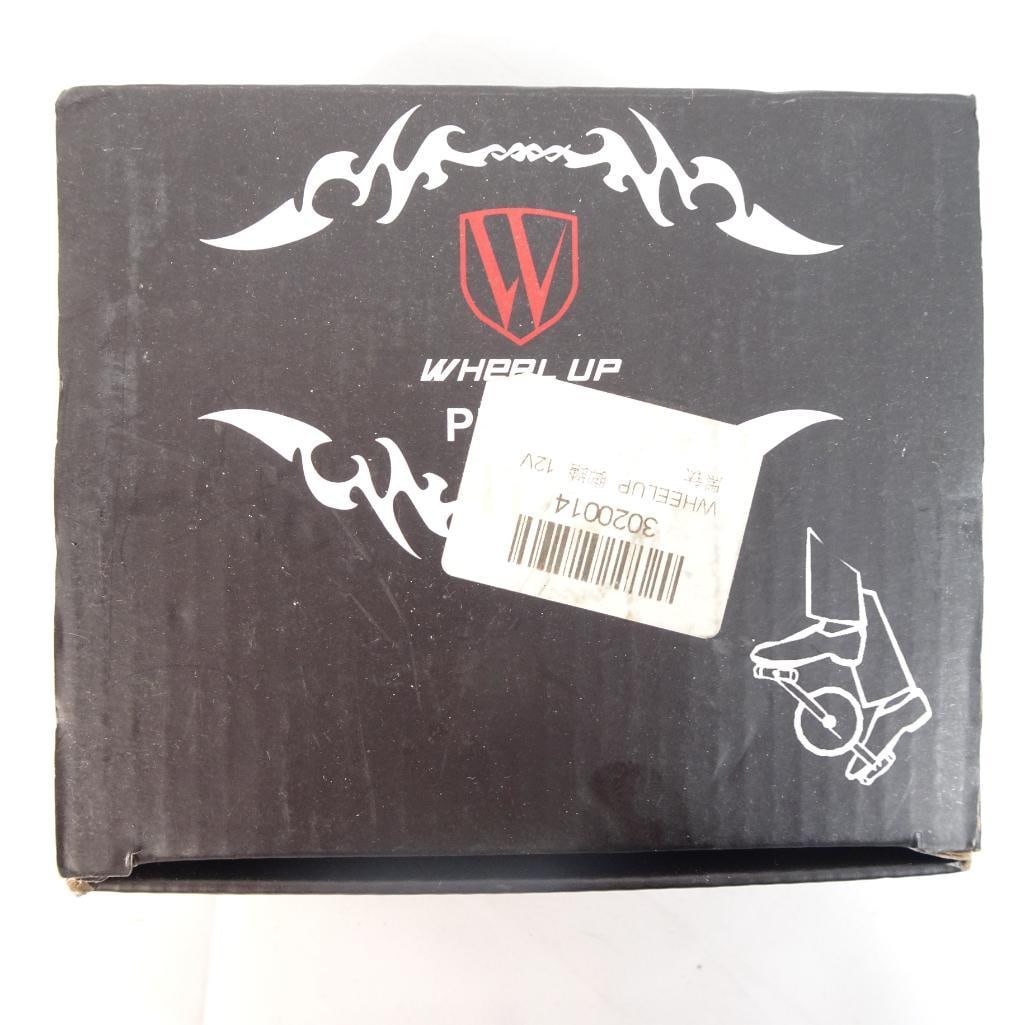 Wheel Up Black Bicycle Platform Pedals Pair in Box (1 of 9)
