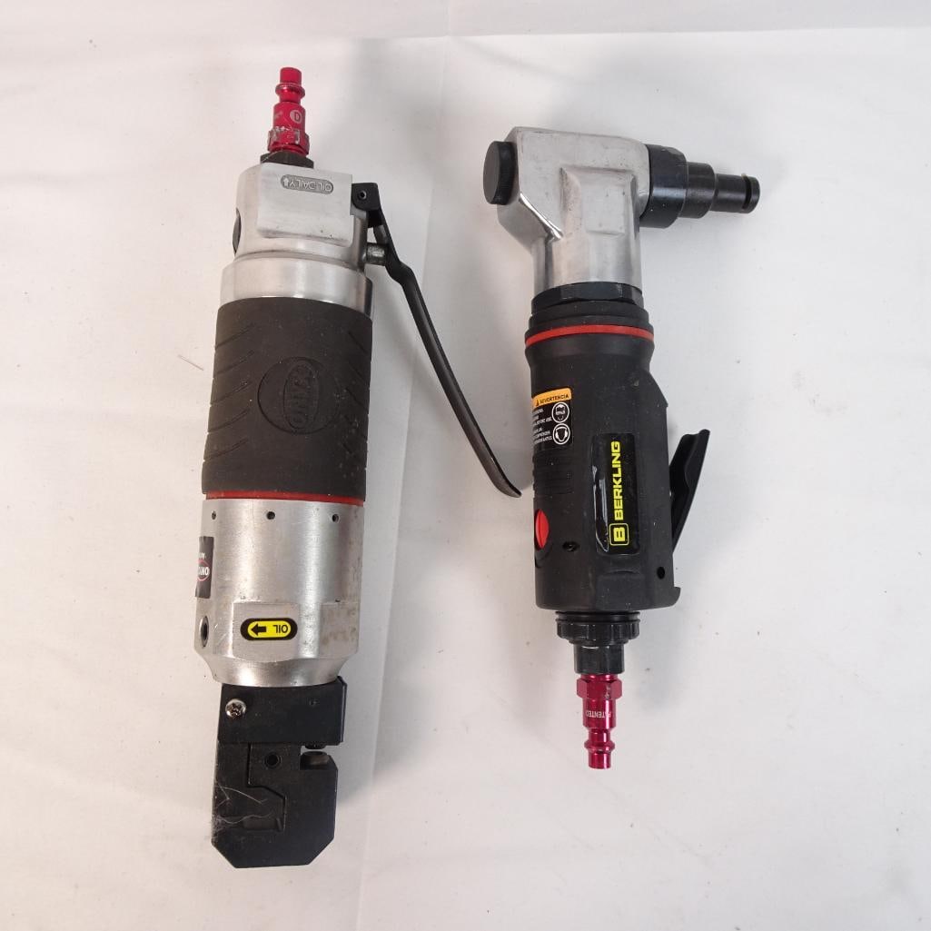 Lot of 2 Pneumatic Air Sheet Metal Tools ONYX & Berkling (1 of 8)