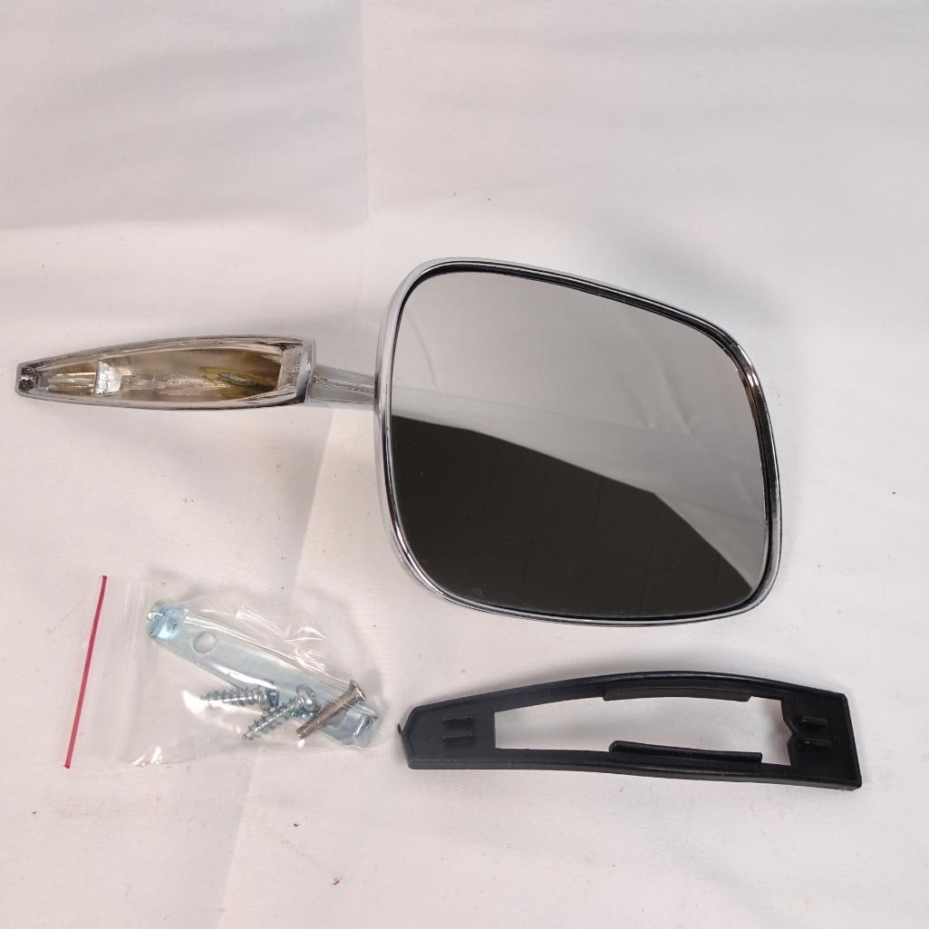 1968 1969 Camaro Side Mirror Set LH RH Rectangular Chrome Pair New Tooling (1 of 5)