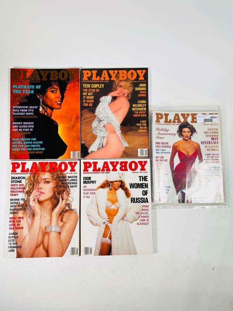 Vintage Playboy - 5 Issues - Featuring Teri Copley: set of five (5) vintage issues of Playboy Magazine. Known for its sophisticated blend of world-class photography, award-winning journalism, and interviews with the most influential figures of the 20th