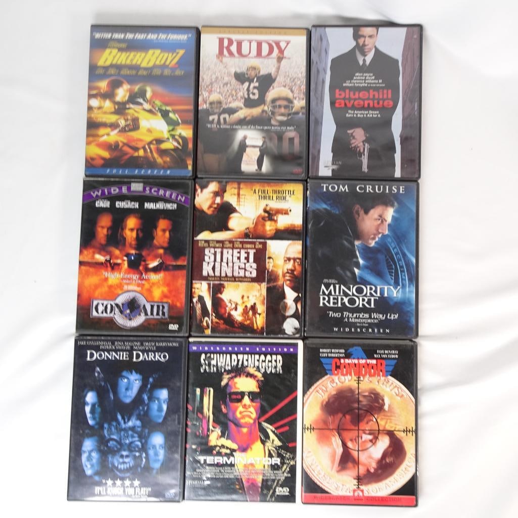 Lot of 9 DVDs -Terminator, Donnie Darko, Minority Report + More (1 of 2)