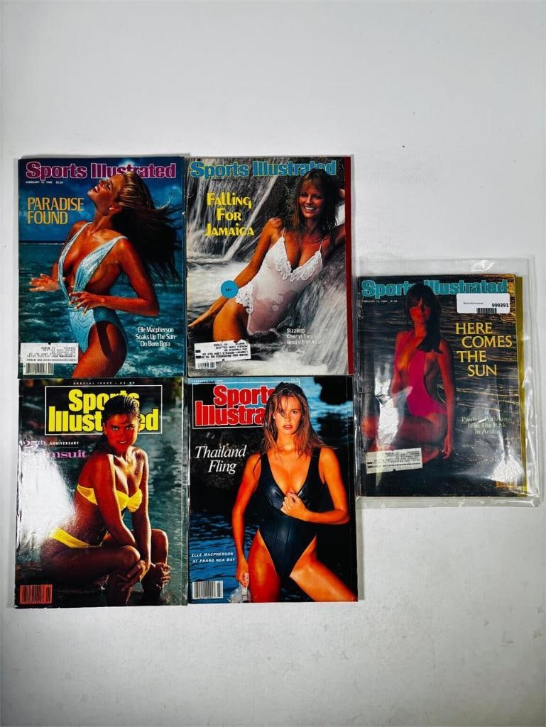 Vintage Sports Illustrated Magazines 80s/90s: set of five (5) vintage issues of Sports Illustrated. As the premier name in sports journalism for decades, Sports Illustrated is renowned for its world-class photography and definitive coverage of th