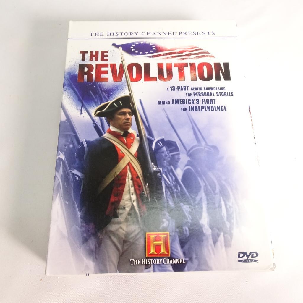 History Channel The Revolution DVD Lot Complete Series 13-Part Documentary 4 Discs: Complete DVD lot of The Revolution by The History Channel -a powerful 13-part documentary series about America?s fight for independence. Condition: Pre-owned. Discs and cases are in good condition wit