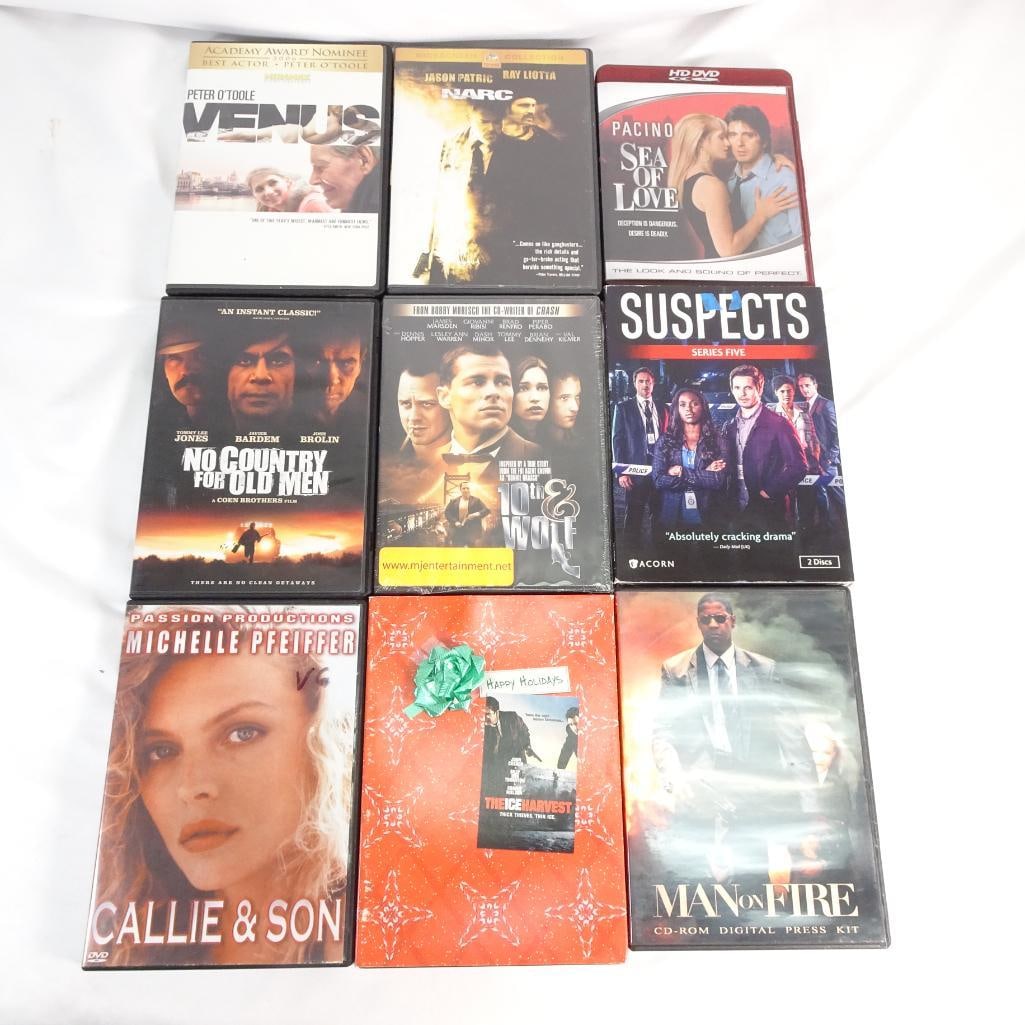 Mixed DVD Movie Lot -No Country for Old Men, Venus, Narc, Suspects + More (9 Items) (1 of 2)
