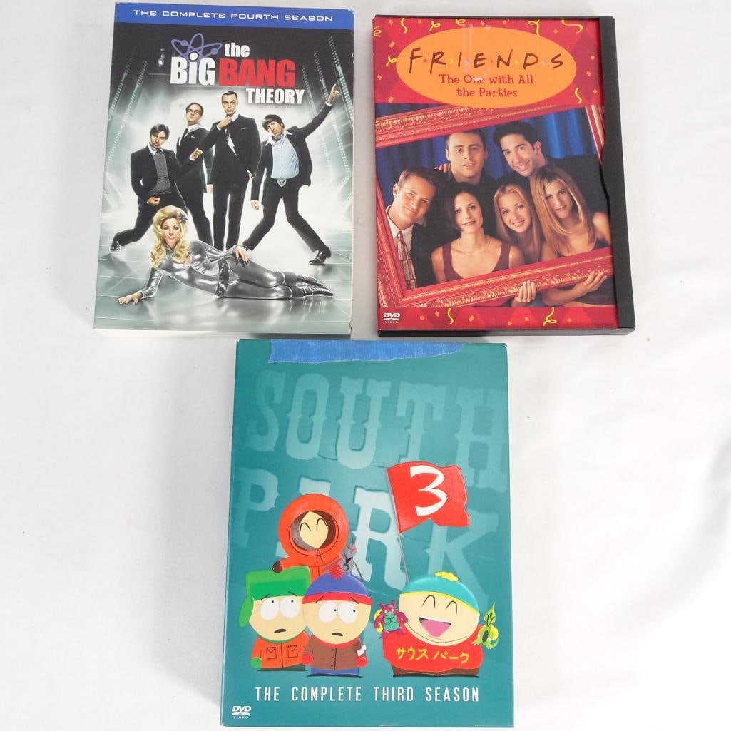 TV Series DVD Lot -Big Bang Theory Season 4, Friends Collection, South Park Season 3 (1 of 2)