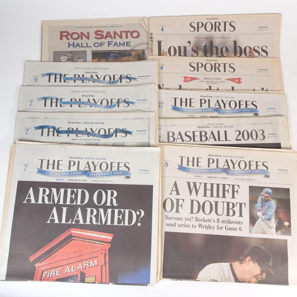 Chicago Sports Newspapers and Playoffs Lot (1 of 4)