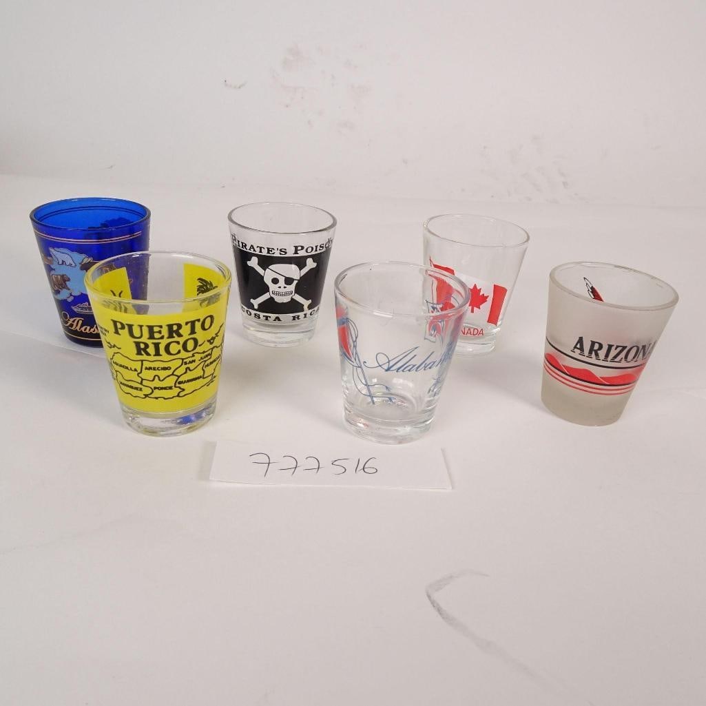 Vintage Travel Souvenir Shot Glasses Lot (1 of 3)