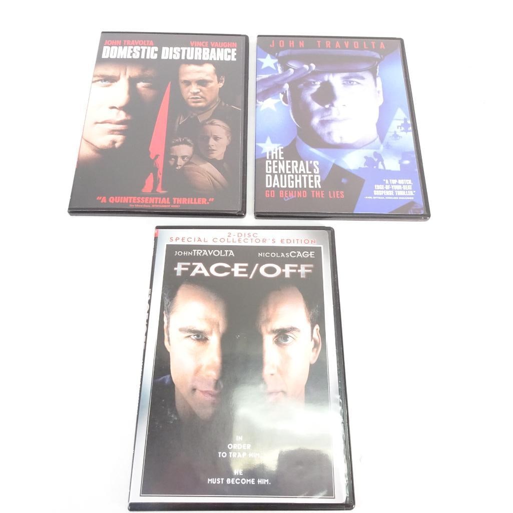 DVD and PC Game Lot - John Travolta Movies (Face/Off 2-Disc + More) + Ultimate Strategy Archives (1 of 5)