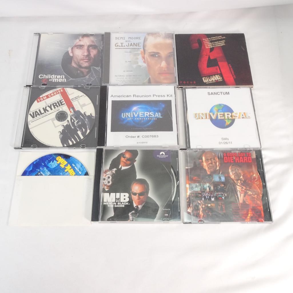 Movie Press Kit CD Lot (9+) - Valkyrie, Men in Black, Die Hard, Universal and More (1 of 1)