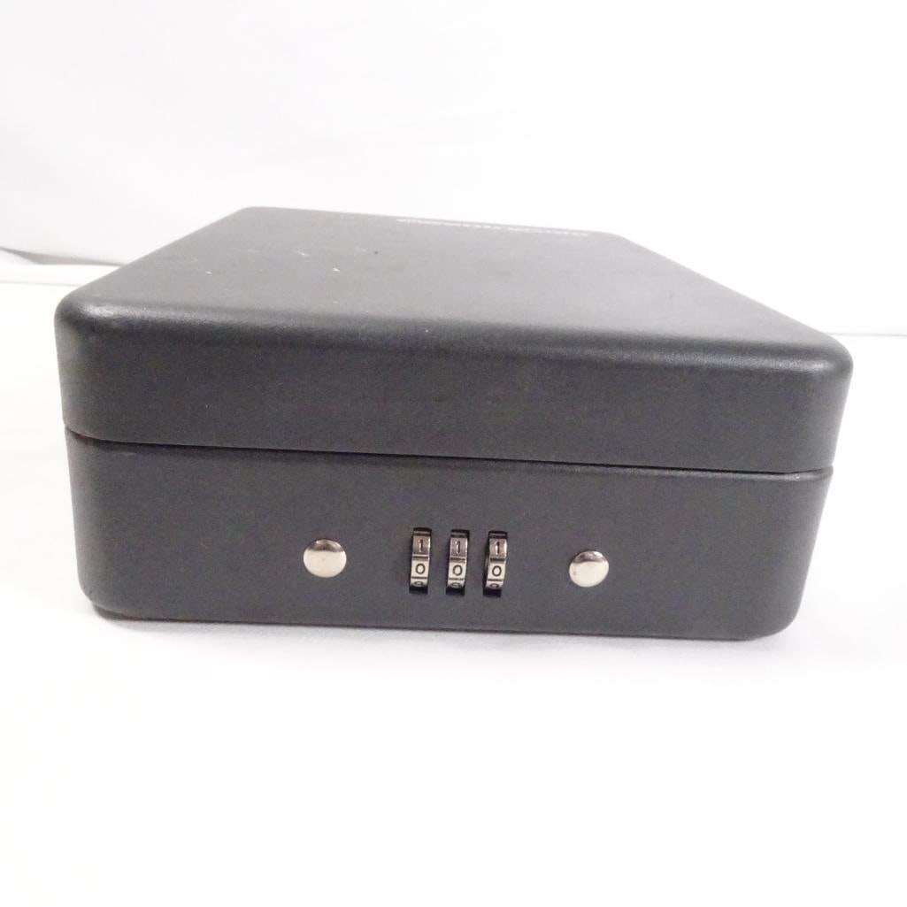SentrySafe Fireproof Lock Box w/ Combination Lock - Portable Security Safe - 2