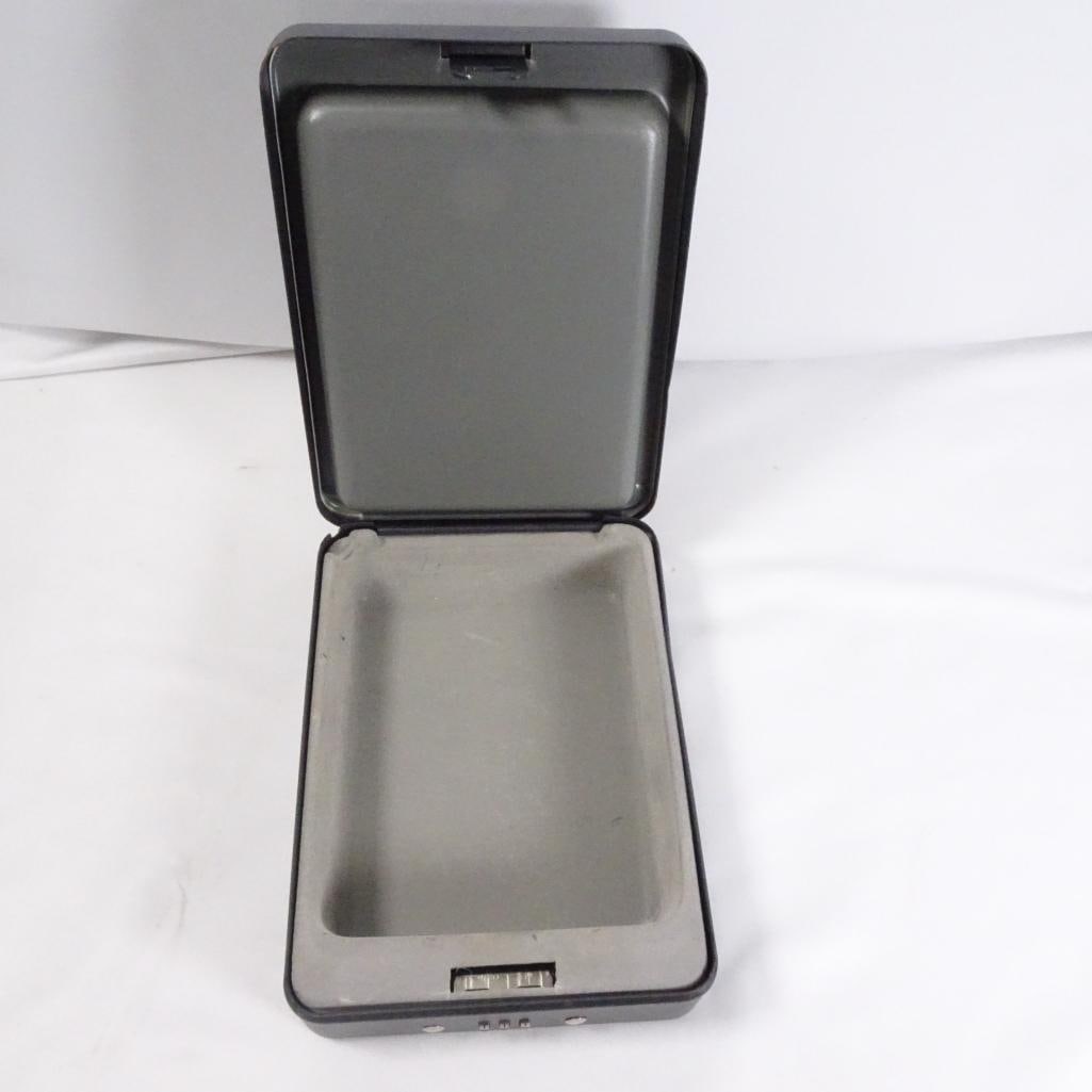 SentrySafe Fireproof Lock Box w/ Combination Lock - Portable Security Safe - 3