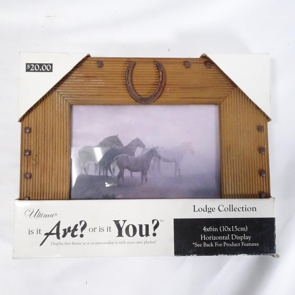 Rustic Lodge Style Wooden Photo Frame (1 of 2)