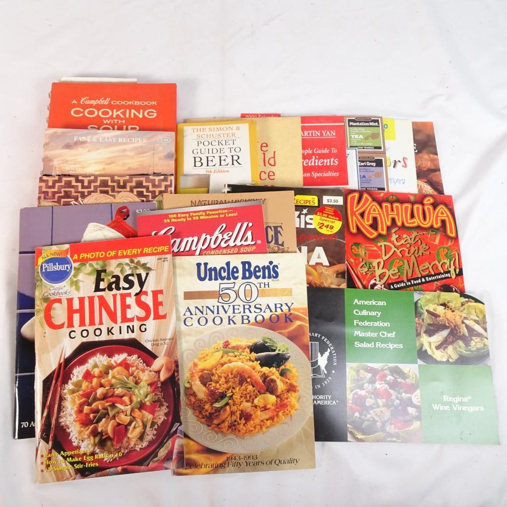 Large Vintage Cookbook Lot 15+ Books Recipes Chinese Soup BBQ Wine Cooking Mix (1 of 6)