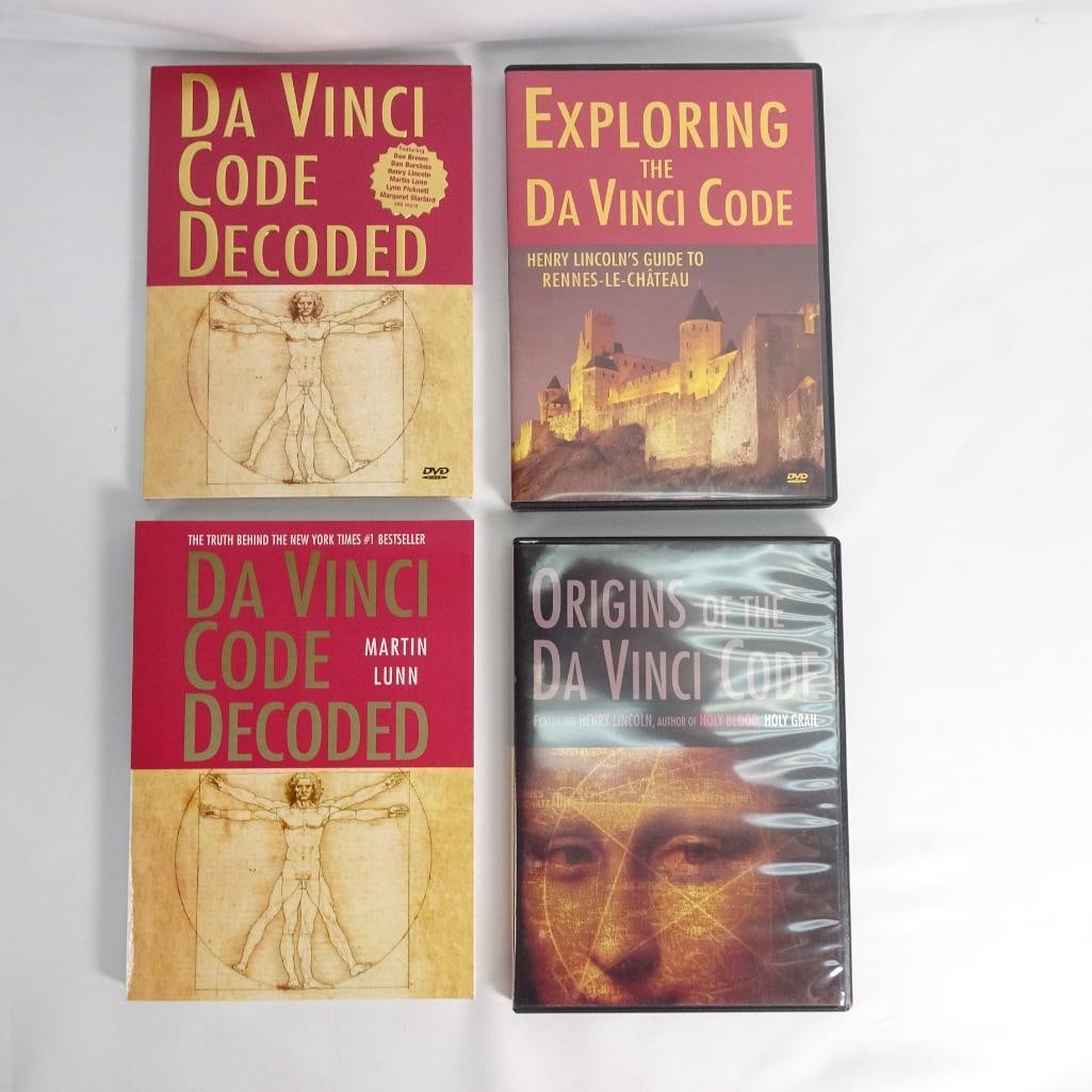 Da Vinci Code Decoded Box Set DVD + Book + 2 Extra DVDs - Complete Set Dan Brown - 3