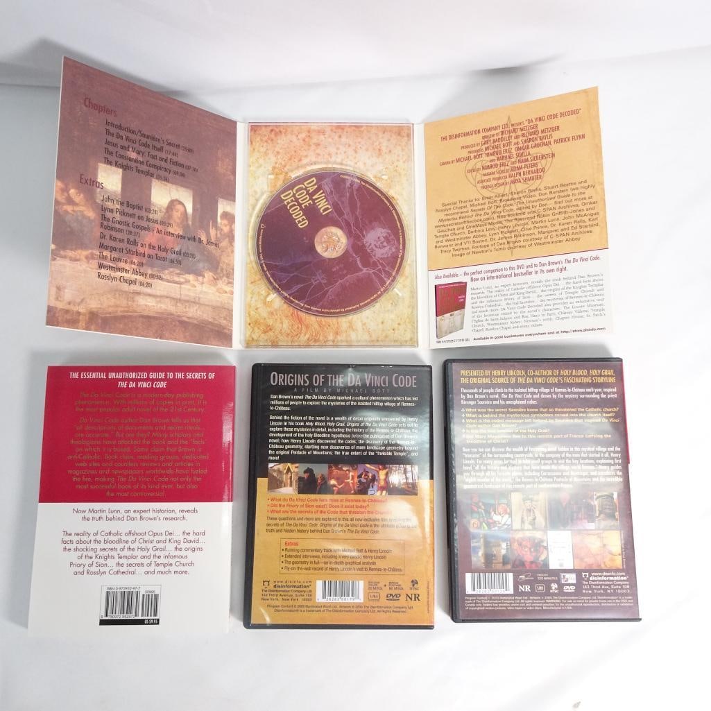 Da Vinci Code Decoded Box Set DVD + Book + 2 Extra DVDs - Complete Set Dan Brown - 4
