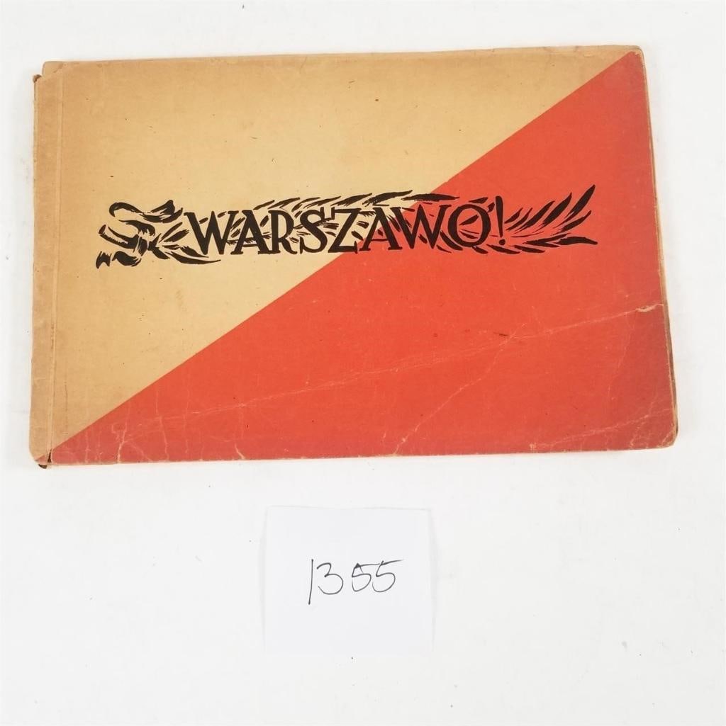 Warszawo! - vinatage 1946 Polish Book: Klukowski, JerzyWarszawaMunich: Slowo Polskie, 1946. Softcover. Very Good. Item #47229Cover title: Warszawo! [140 x 210 mm]. Pp. 78, [1]. Off-white paper wrappers printed in red and black, light creas