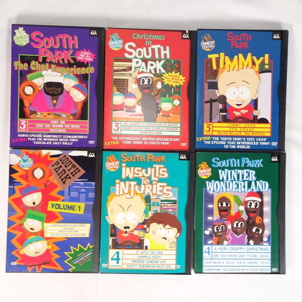 South Park DVD Lot 6 Comedy Central Timmy Chef Christmas Volume 1 Collection (1 of 2)