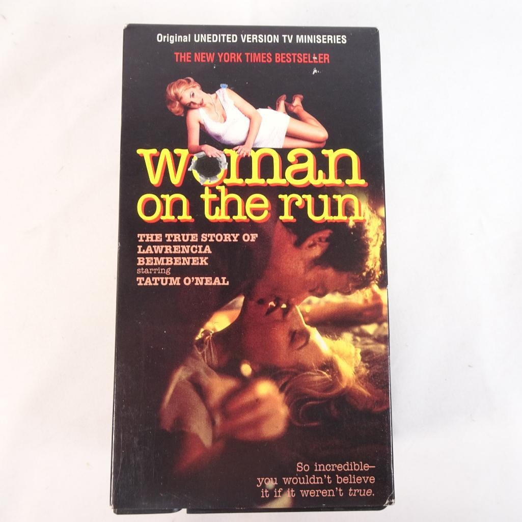 Woman on the Run VHS 3 Tape Set NBC Miniseries Tatum O?Neal True Story (1 of 4)