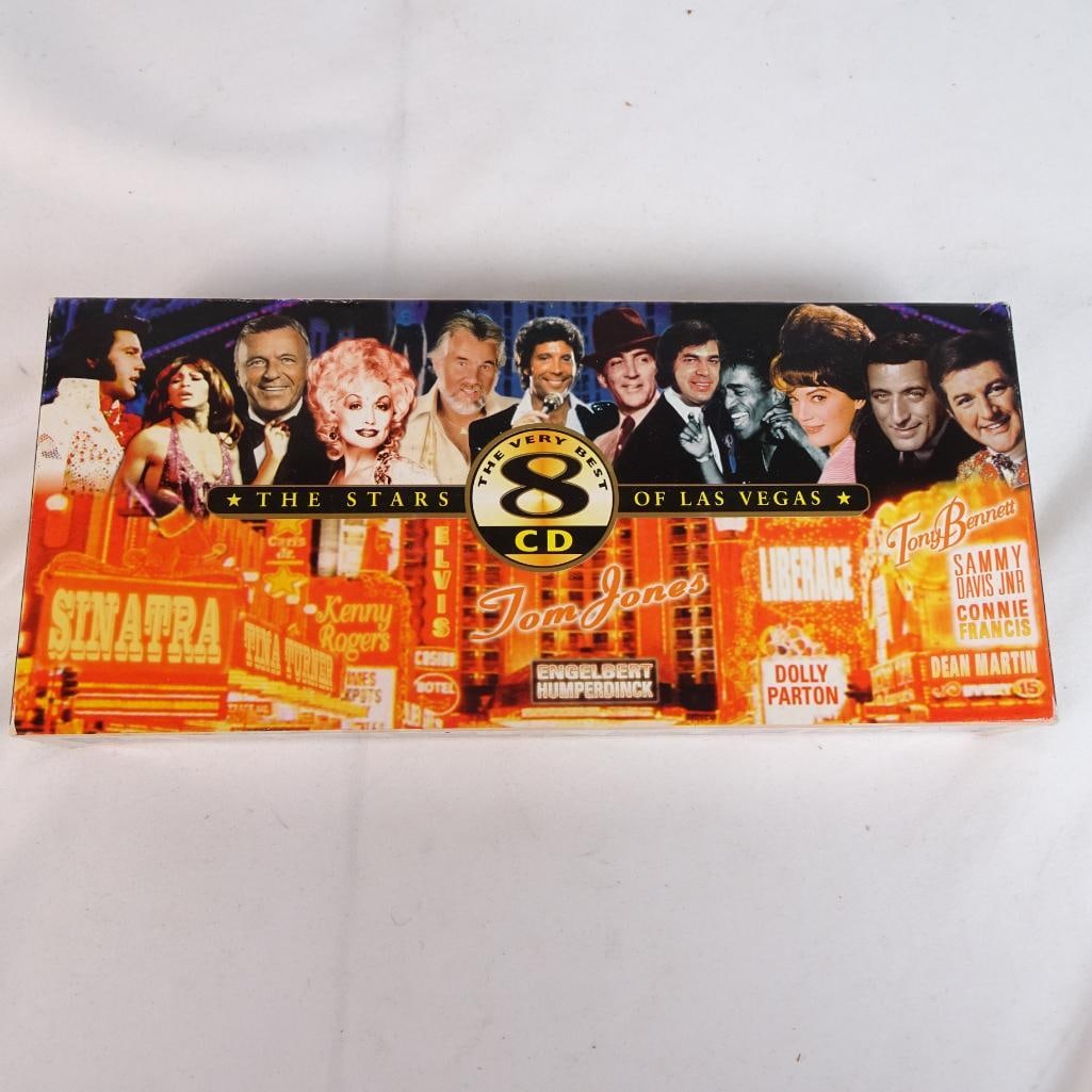 The Stars of Las Vegas ? The Very Best 8 CD Box Set 160 Tracks Sinatra Tom Jones Bennett: Large 8-CD music collection featuring The Stars of Las Vegas a great selection of classic hits and legendary performers. Perfect for fans of classic Vegas music, swing, jazz, and timeless hits.