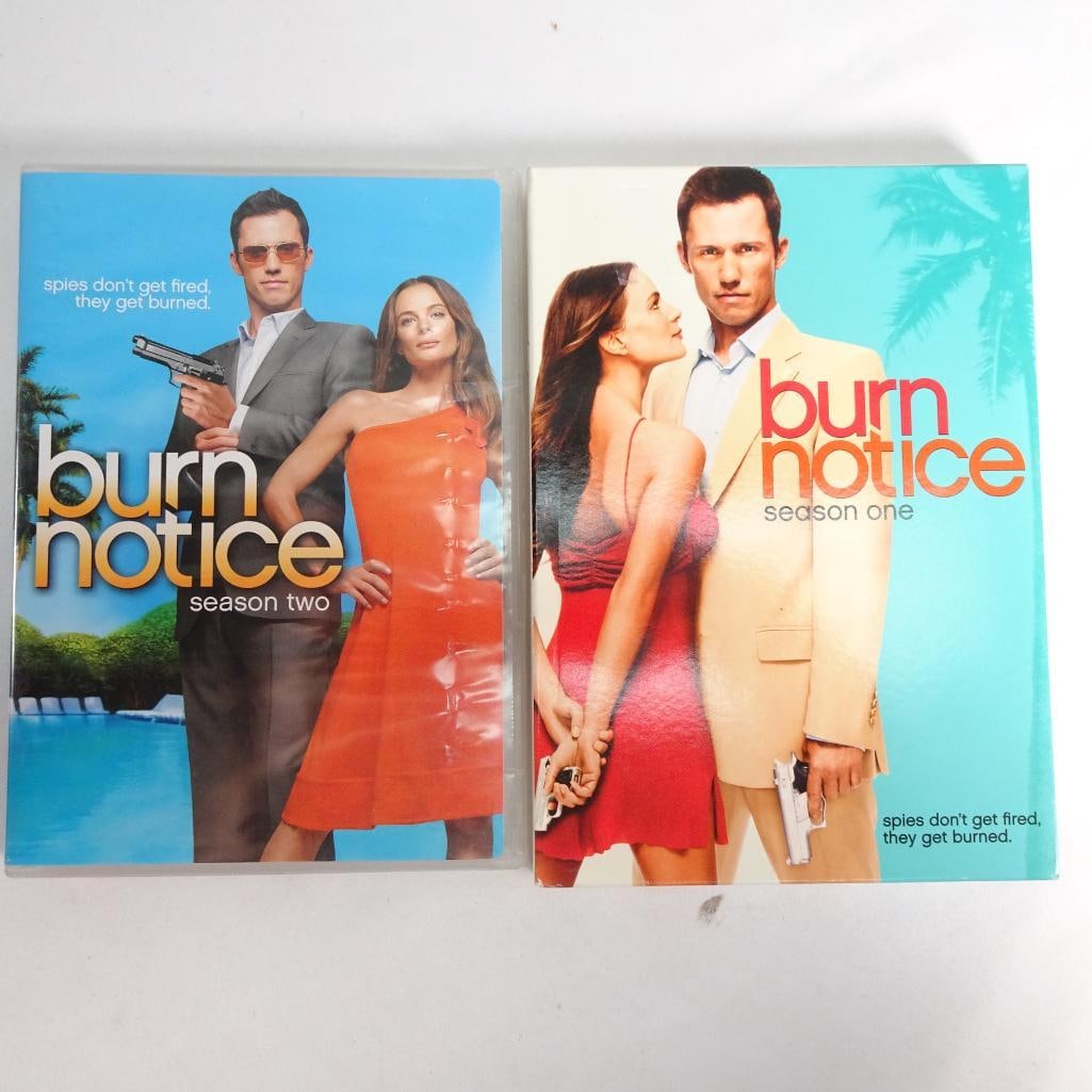 Burn Notice Season 1 & 2 DVD Lot Complete First Second Season TV Series Spy Drama (1 of 3)