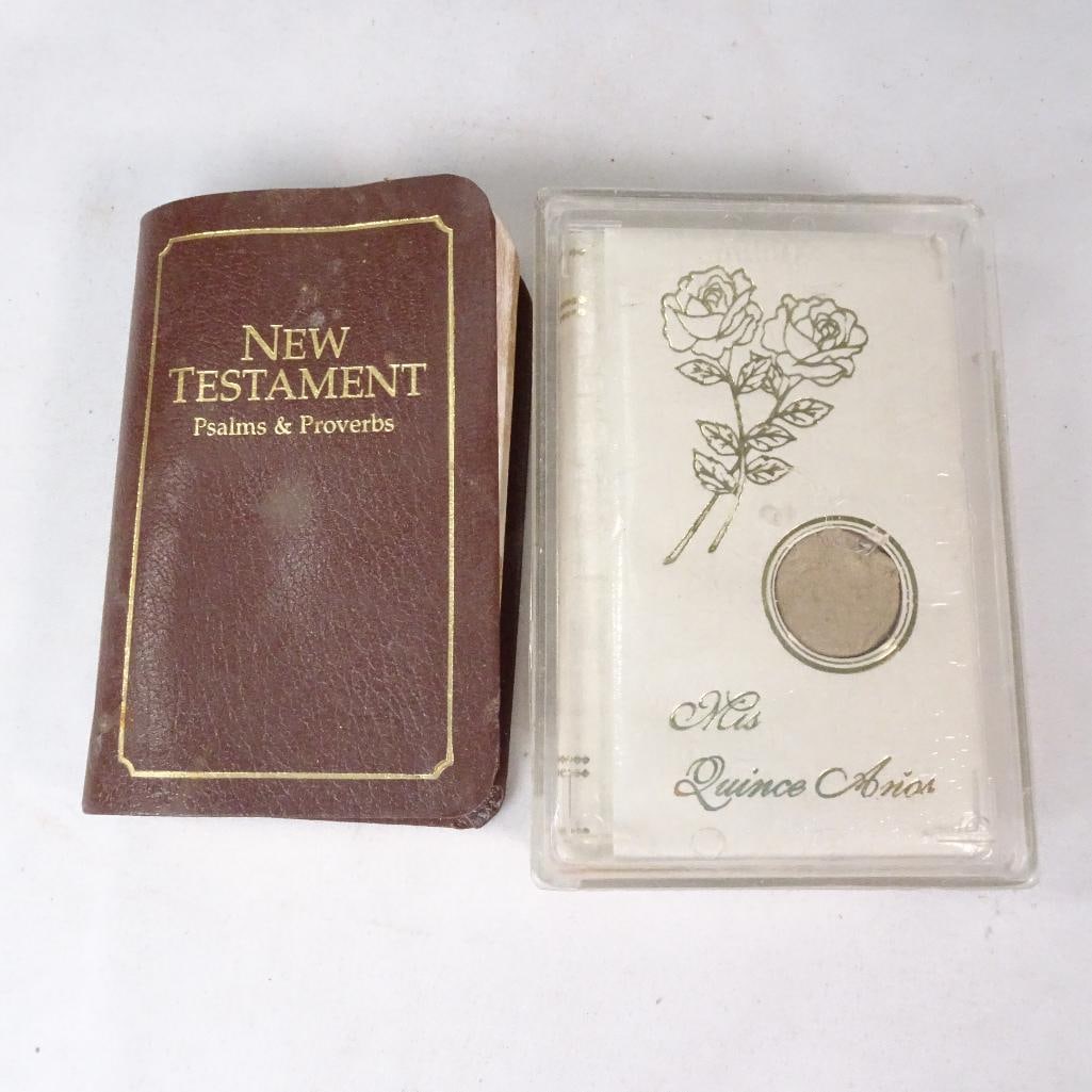 Vintage Pocket New Testament Psalms & Proverbs Mini Bible Lot (1 of 9)