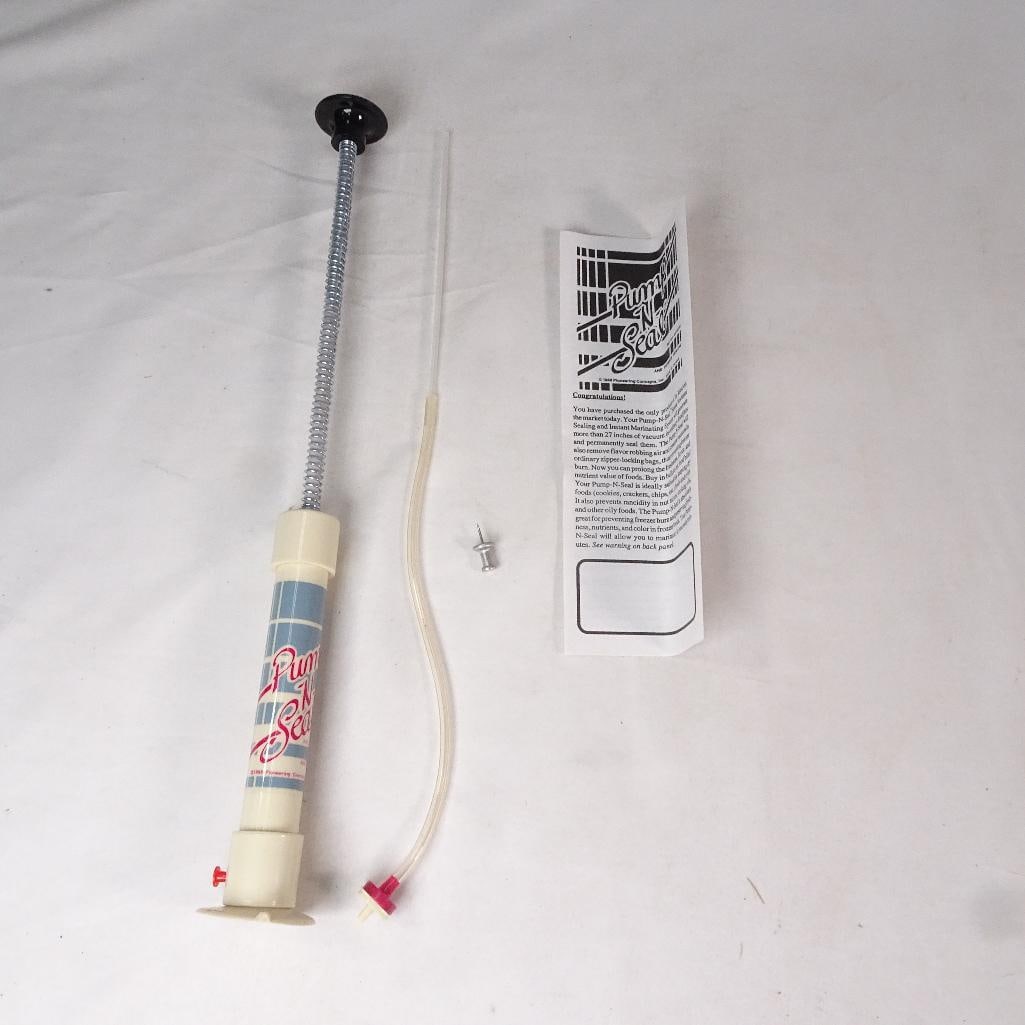 Vintage Pump-N-Seal Vacuum Sealer Jar Food Storage System Complete w Instructions (1 of 6)