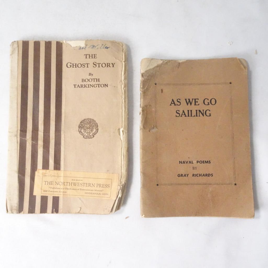 Vintage Booklet Lot ? The Ghost Story & As We Go Sailing Naval Poems (1 of 7)