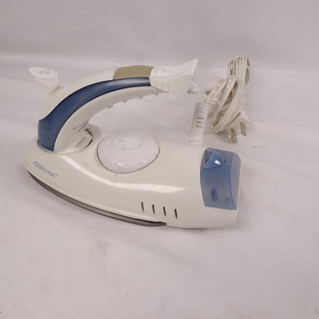 Perfection Mini Travel Steam Iron Model ETA-100B Dual Voltage 120V/220V Compact Iron (1 of 6)