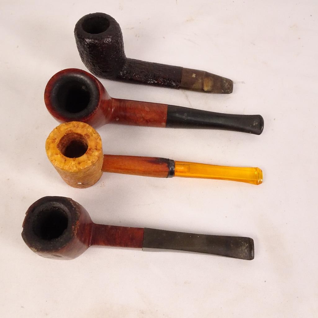 Lot of 4 Vintage Tobacco Smoking Pipes (1 of 5)
