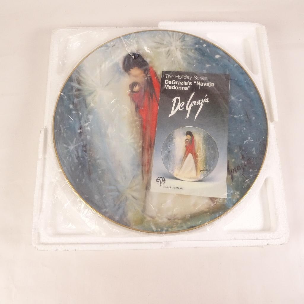 1984 DeGrazia ?Navajo Madonna? Limited Edition Collector Plate (1 of 6)