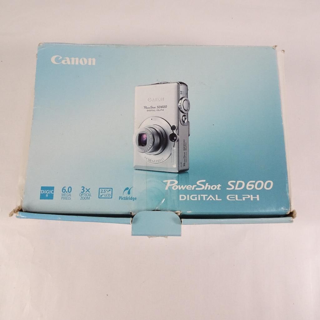 Canon PowerShot SD600 Digital ELPH 6MP Digital Camera w/ Box Battery Charger Accessories (1 of 11)