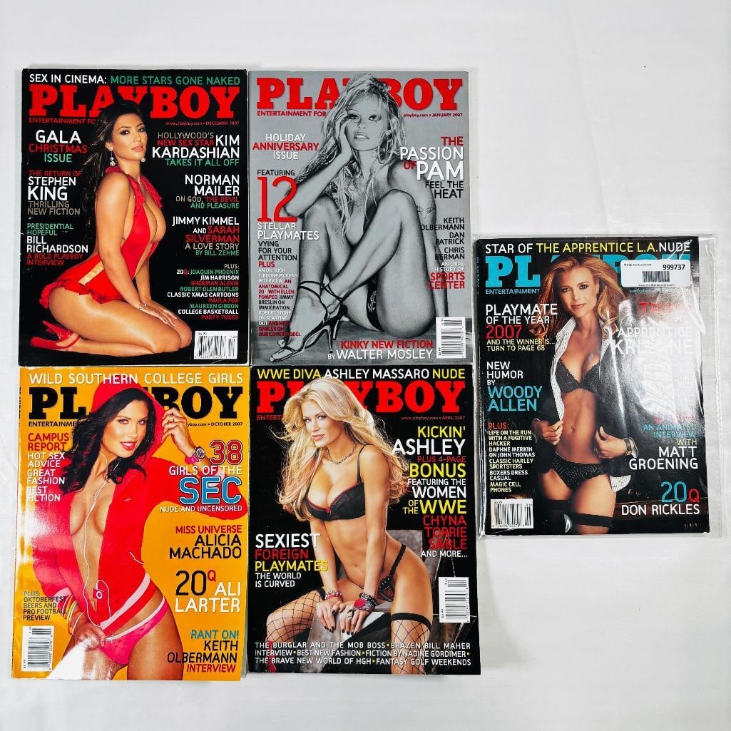 2007 Playboys, Kim Kardashian, Pamela, WWE Women (1 of 2)