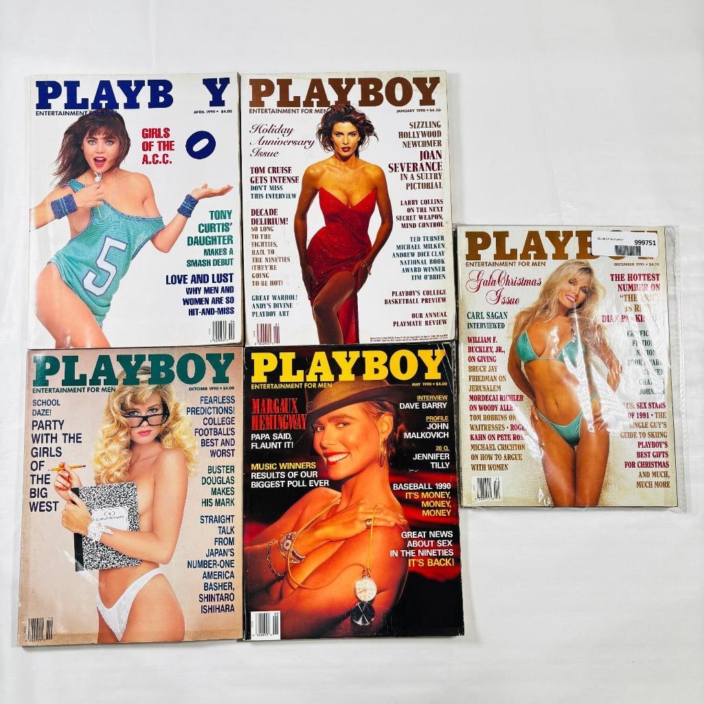 Vintage Playboy Magazines Iconic Collectibles 1990 (1 of 2)