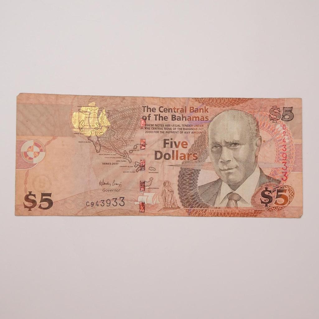 The Bahamas - 5 Dollars - 2007-2013: (1 of 6)