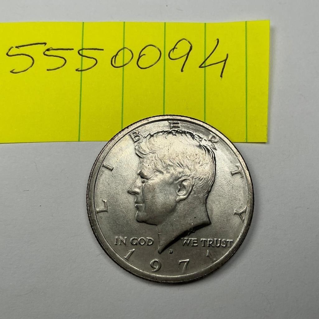 1971 US Kennedy Half Dollar (1 of 2)