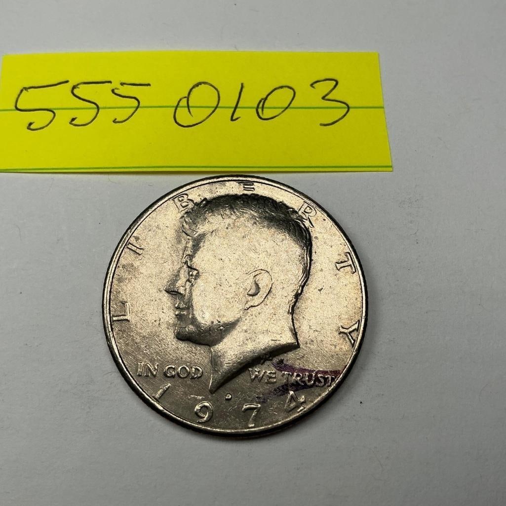 1974 US Kennedy Half Dollar (1 of 2)