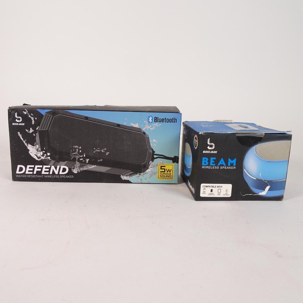 Lot of 2 Bass Jaxx Bluetooth Wireless Speakers (1 of 18)