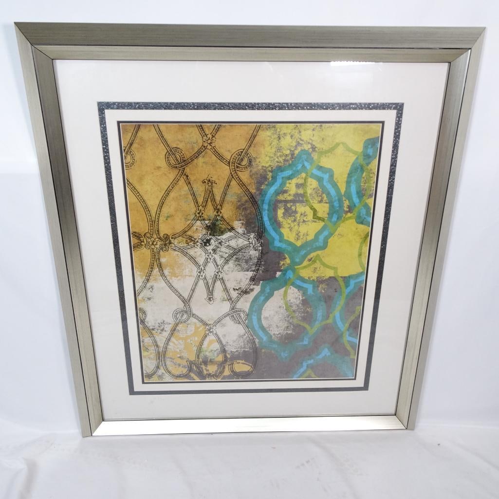 Framed Abstract Decorative Wall Art Print (1 of 5)