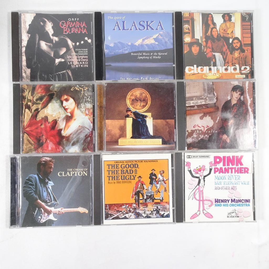 Mixed CD Lot Enya Clapton Soundtrack Pink Panther Carmina Burana 9 CDs (1 of 2)