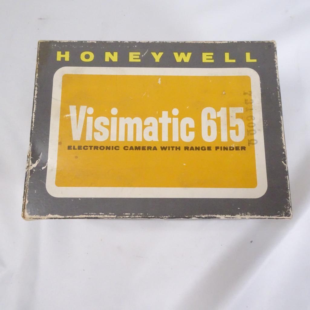 Vintage Honeywell Visimatic 615 Camera Rangefinder 35mm w/ Box and Accessories (1 of 8)