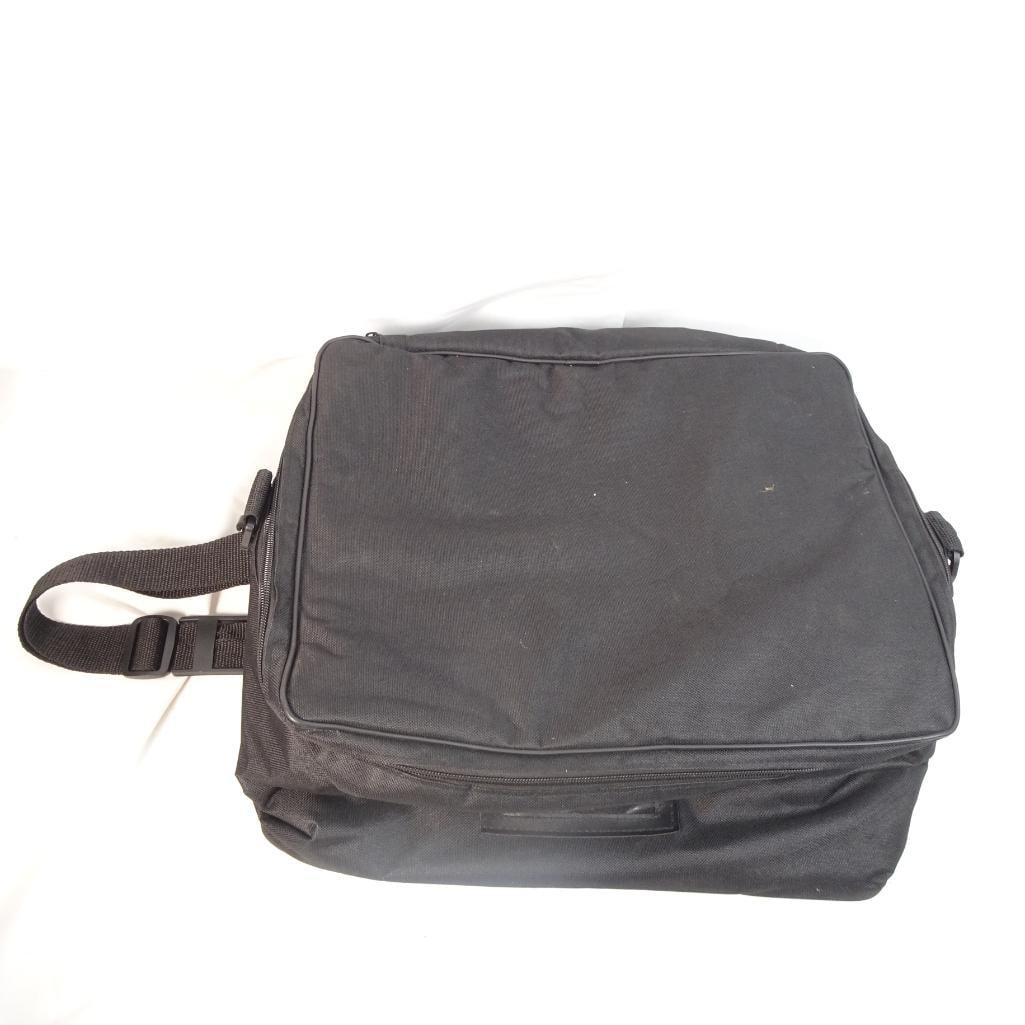 Black Insulated Delivery / Storage Carry Bag Soft Case 18x13x4.5: Offered here is a black insulated soft carry/storage bag in good pre-owned condition. Condition: Pre-owned with normal light signs of use/storage. Please review all photos carefully for condition deta