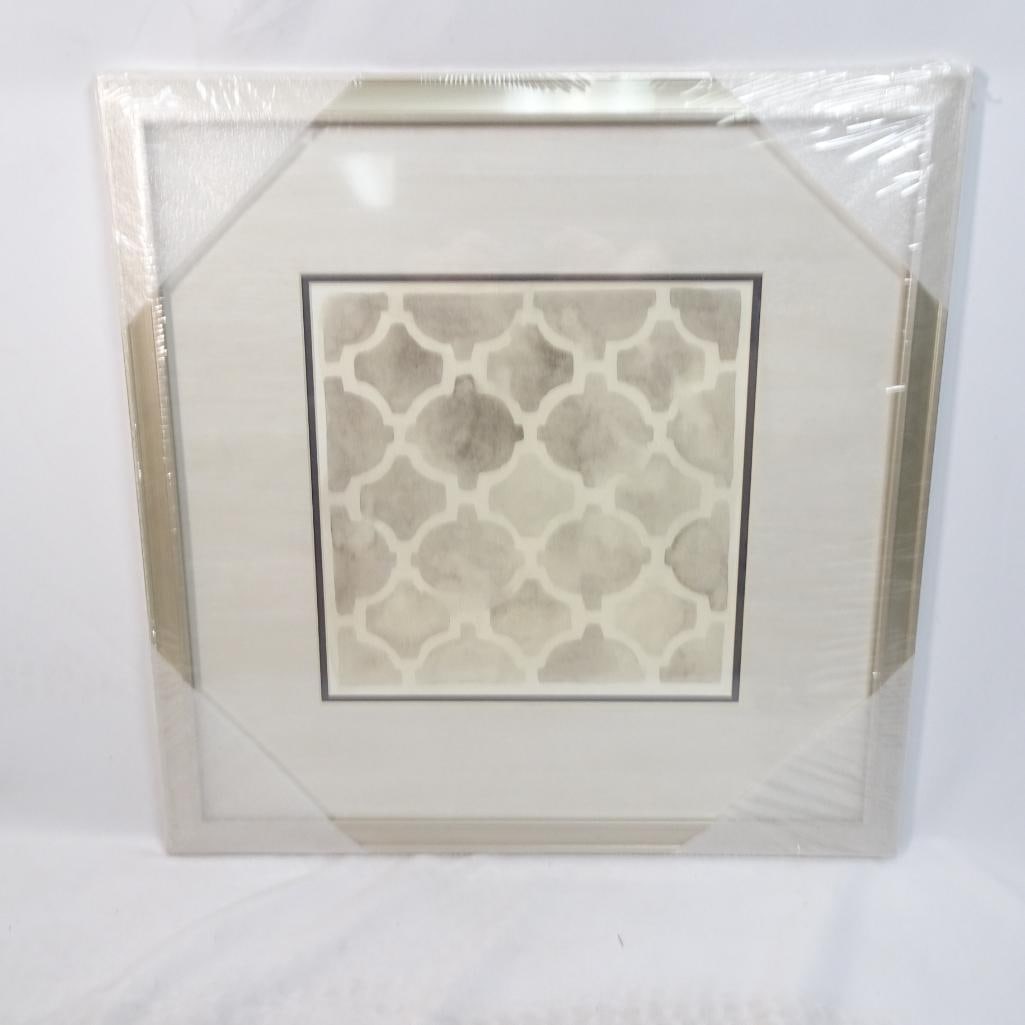Neutral Impressions III Framed Wall Art 20x20 Geometric Beige Gray Modern Decor (1 of 4)