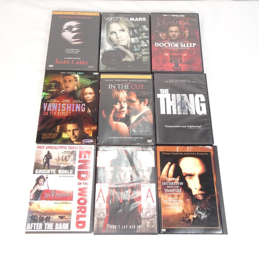 DVD Movie Lot of 9 | Horror / Thriller / Suspense Collection (1 of 2)