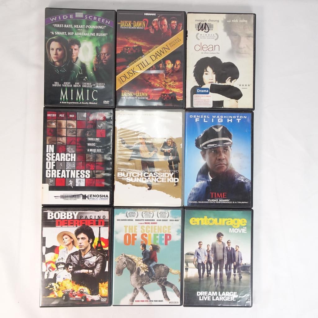 Lot of 9 DVD Movies | Flight, Dusk Till Dawn, Butch Cassidy, Entourage + More (1 of 2)